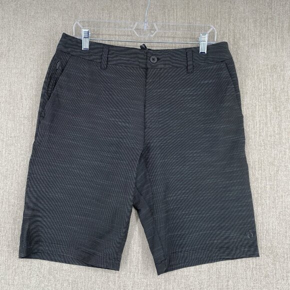 Hang Ten Hybrid Shorts Mens 32 Gray Chino Stretch Lightweight Drawstring 11" - Picture 1 of 12